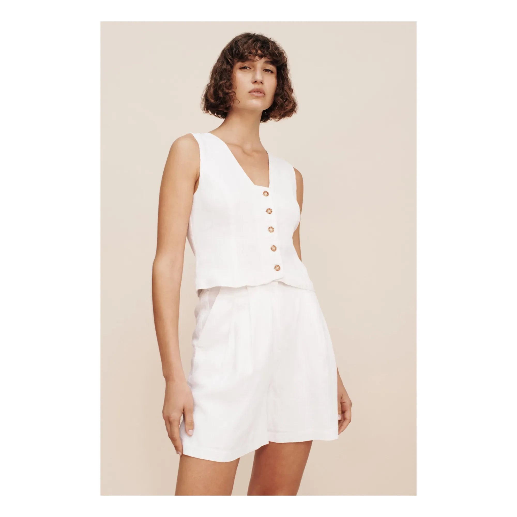 Posse - Marchello Kettenshorts | Elfenbein