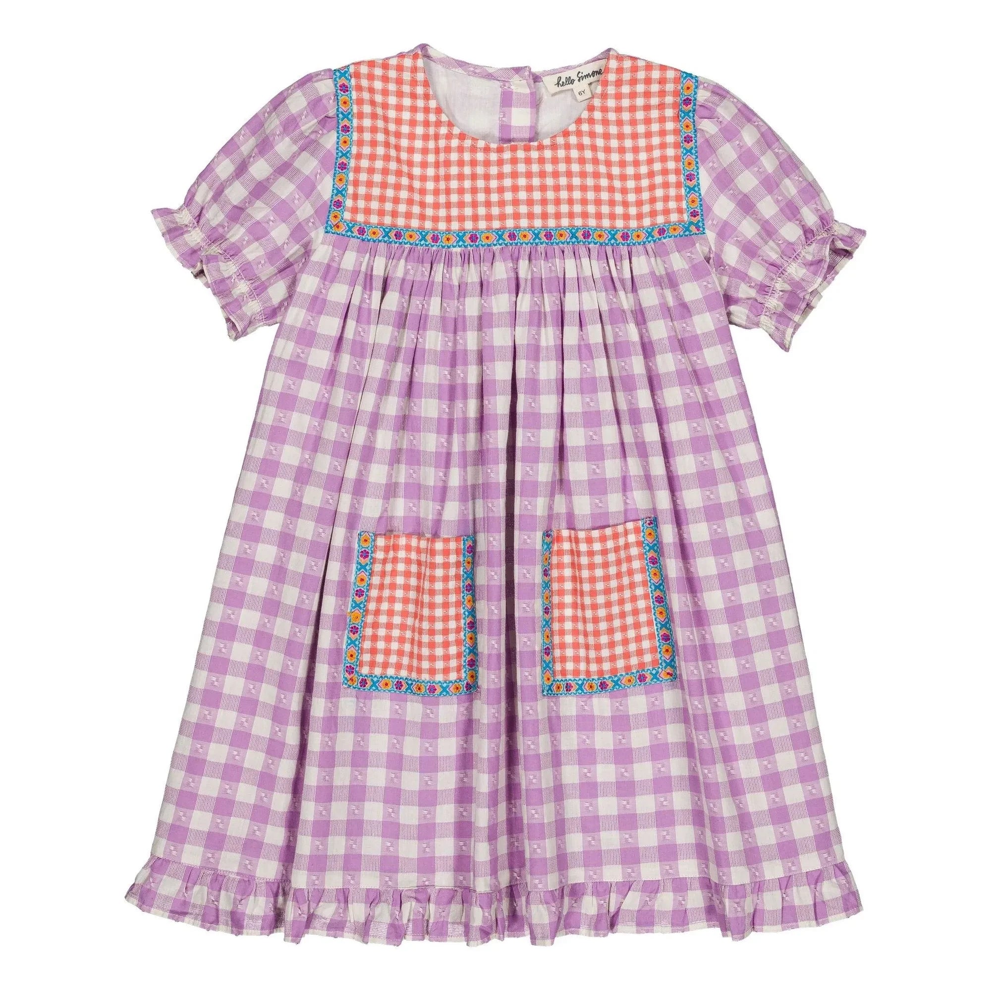Hello Simone - Louisette Vichy Kleid | Lavendel