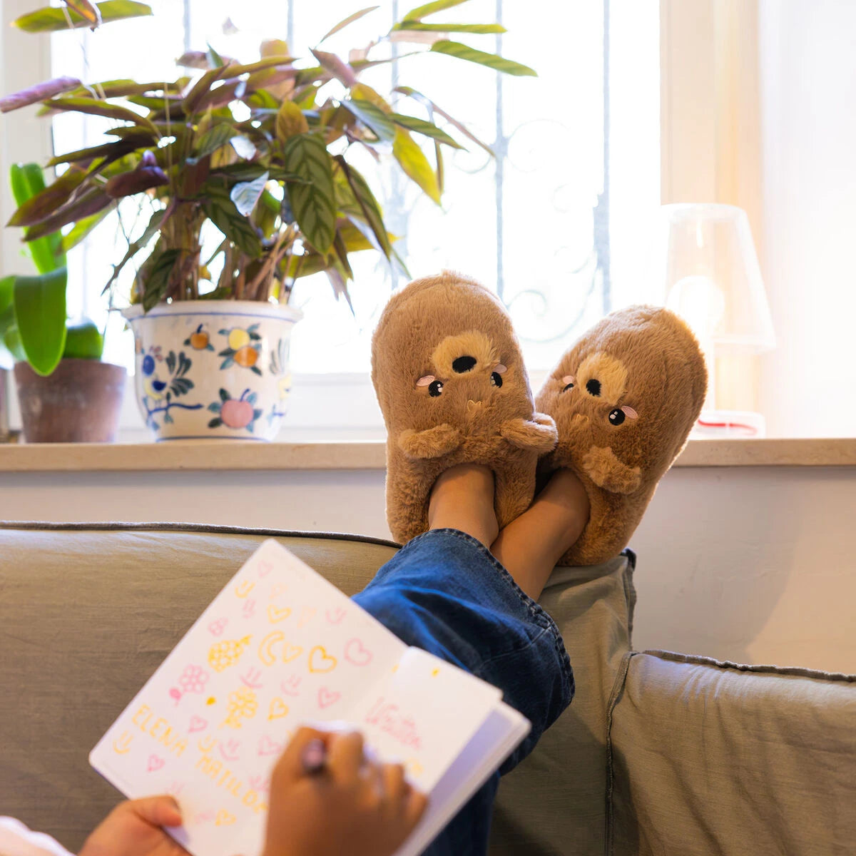 Legami - Slippers - Bär Medium - Gemütliche Hausschuhe