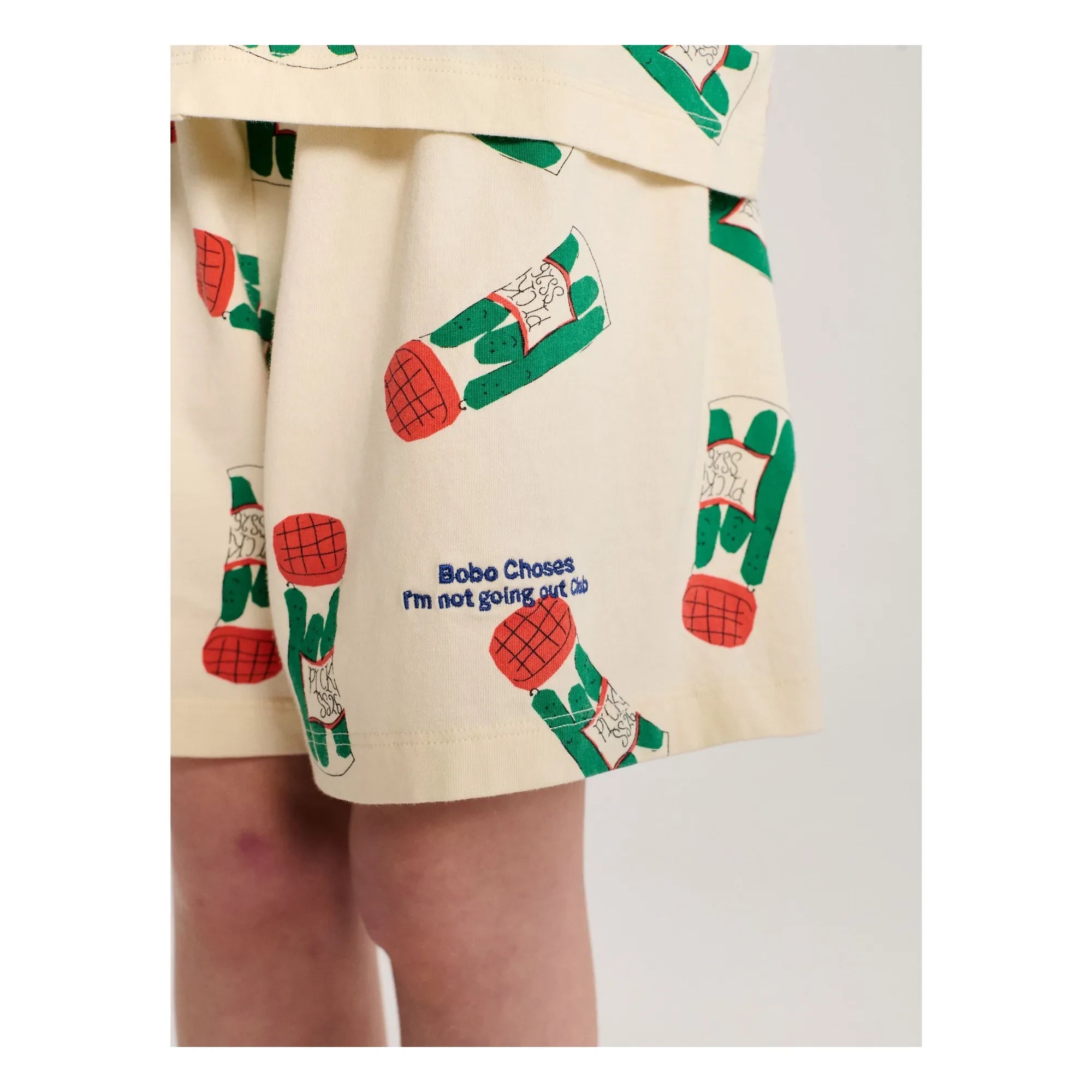Bobo Choses - Pickles Organic Cotton Shirt and Shorts Set | Ecru