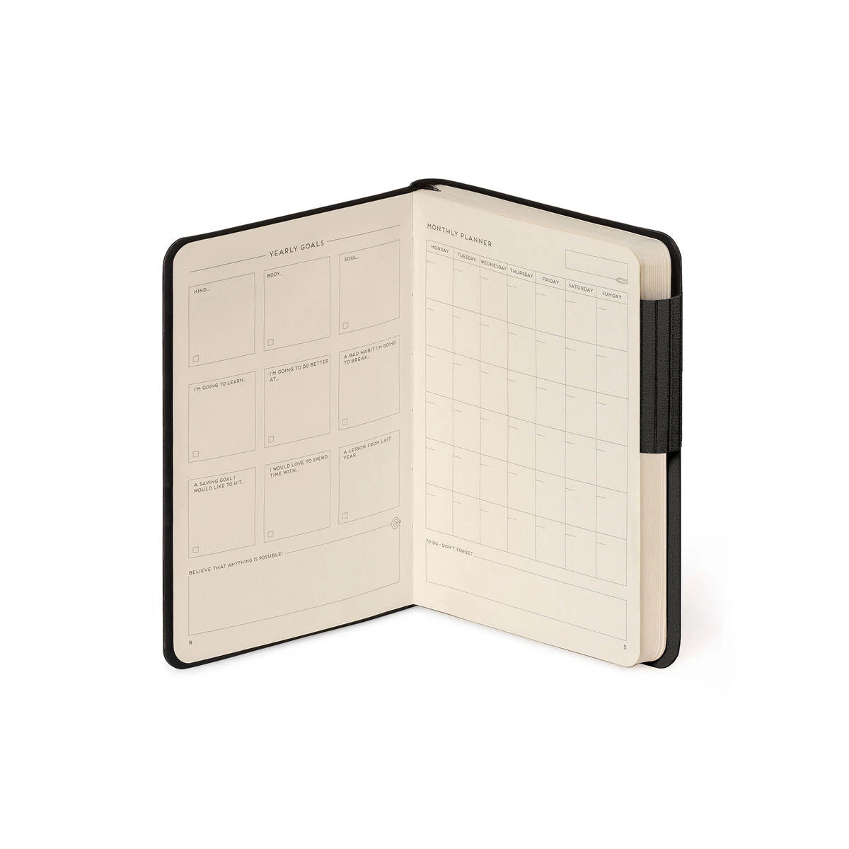 Legami - Defter ile Blank Pages ve Monochrome Yumuşak Kılıf - Black Suit - My Defter