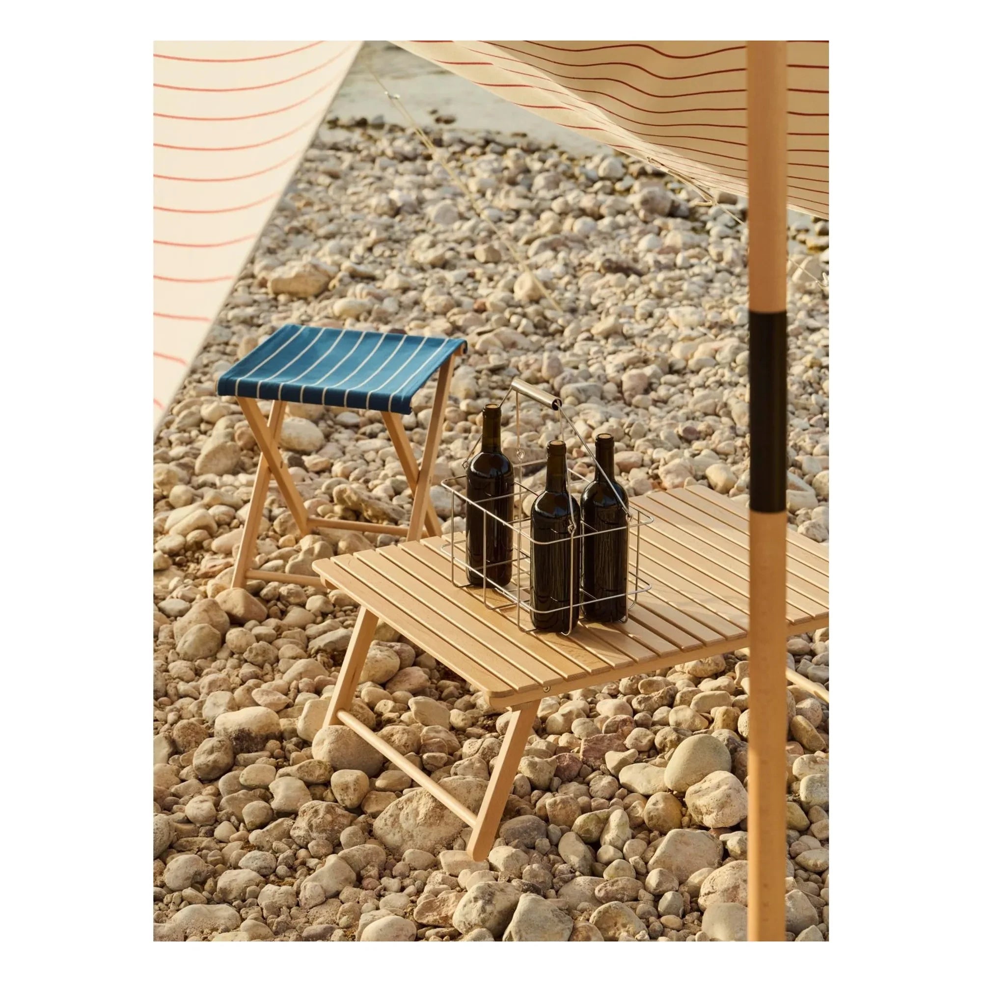 Hay - Outdoor Market Foldable Stool, Jasper Morrison | Blue