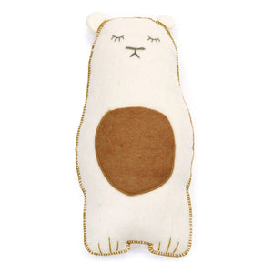 Muskhane - Pasu Grizzly Felt Cushion | Ecru