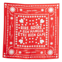 Elise Chalmin - Ben Bandana Silk Scarf | Red