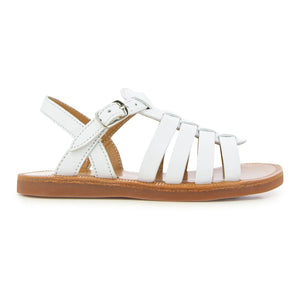 Pom d'Api - Plagette Riemchensandalen | Weiß