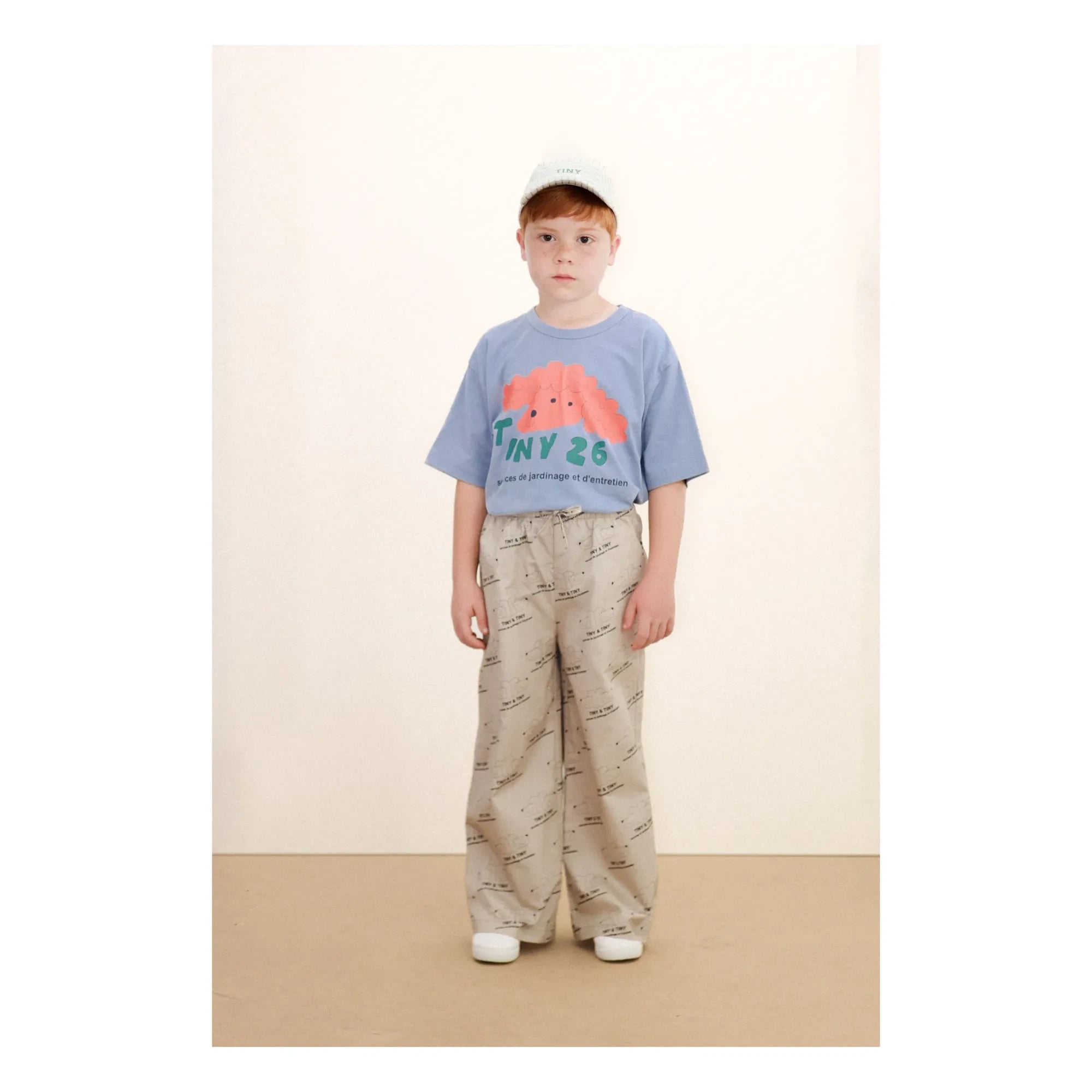 Tinycottons - Tiny 26 Organik pamuklu T-shirt | Gri mavi