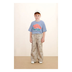 Tinycottons - Tiny 26 Organik pamuklu T-shirt | Gri mavi