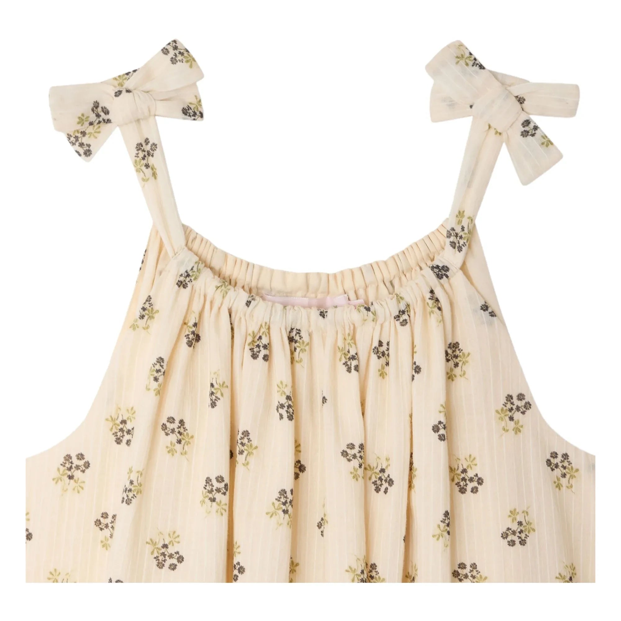 Bonpoint - Eloise Fleurie Kleid aus Bio-Baumwolle | Ecru