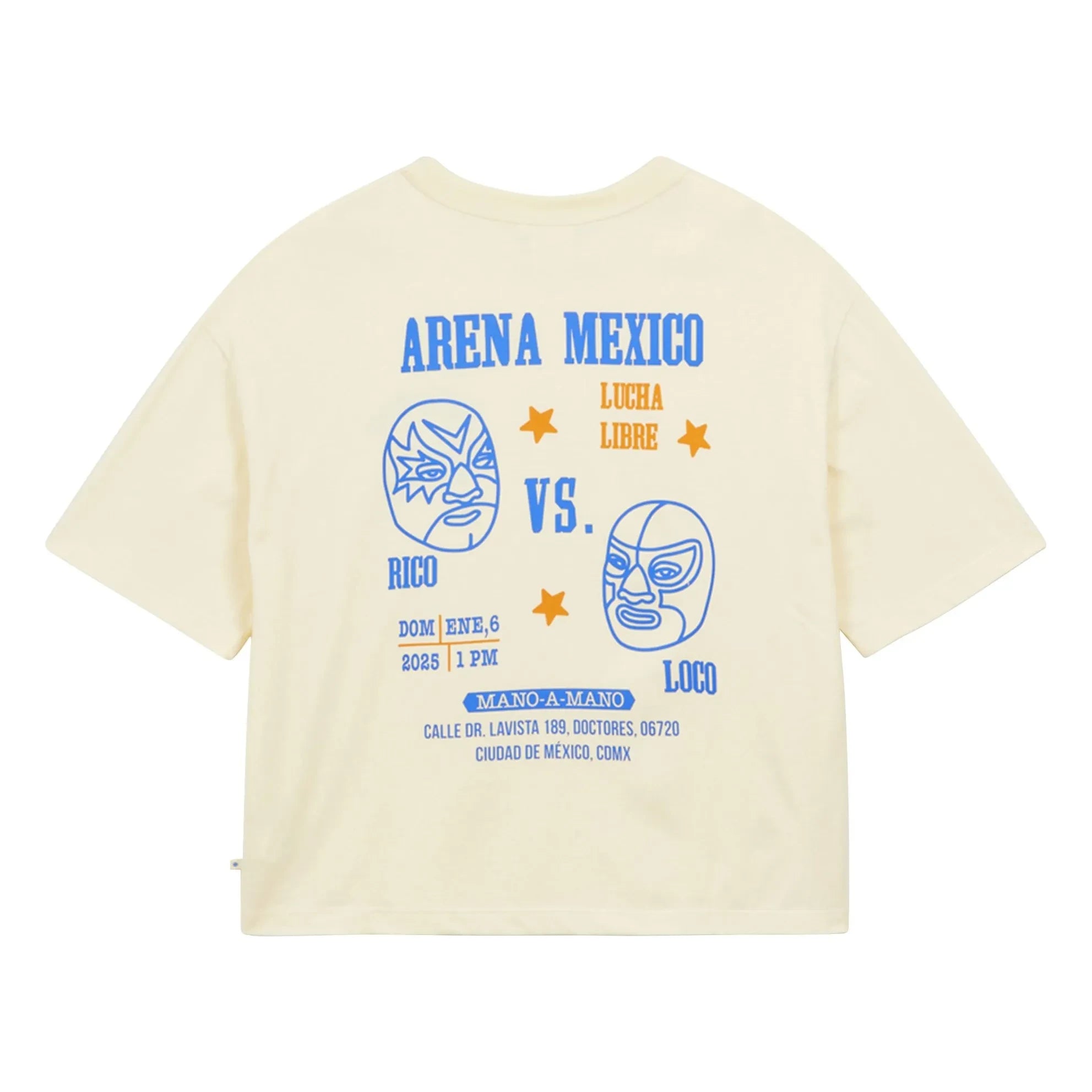a.p - Arena Mexico T-Shirt Bio-Baumwolle | Ecru