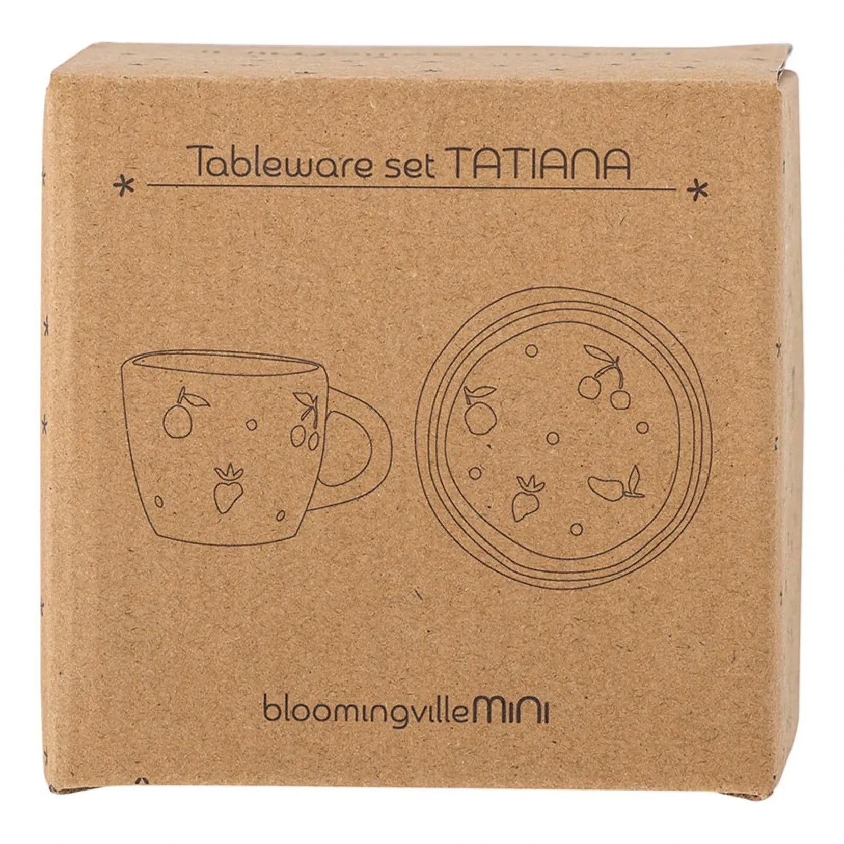 Bloomingville Mini - Tatiana Keramik-Geschirrset | Cremeweiß