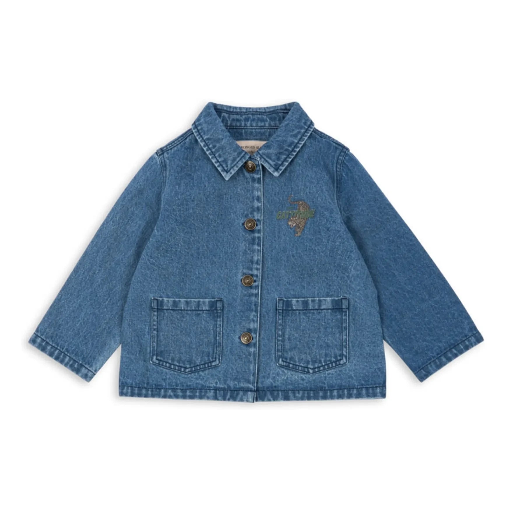 Konges Sløjd - Denim Magot Cheetah Bio-Baumwolljacke | Blau