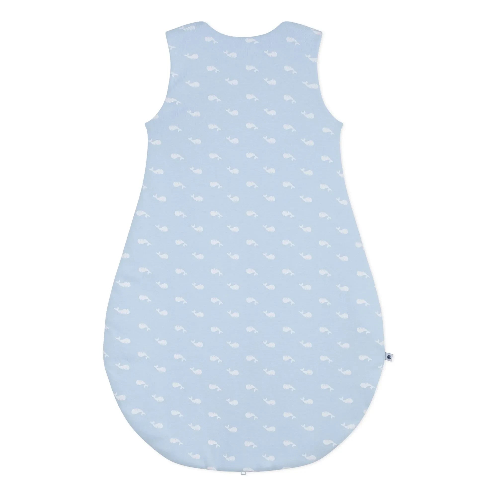 Petit Bateau - Baleines Organik Pamuklu uyku tulumu | Açık Mavi