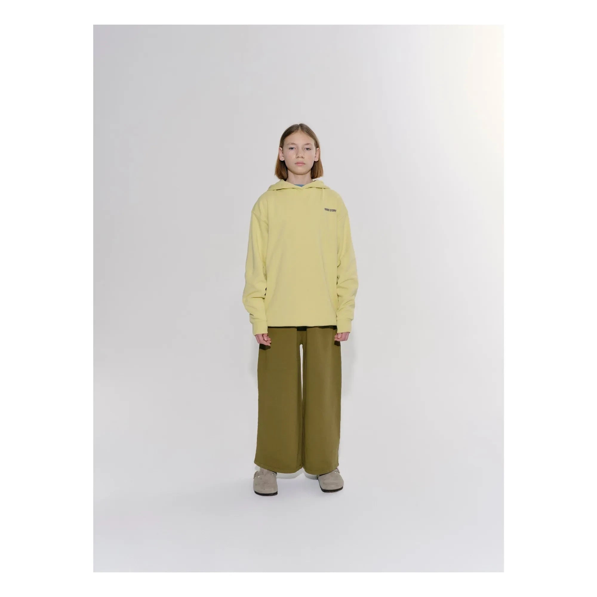 Main Story - Logo Kapüşonlu Sweatshirt | Sarı