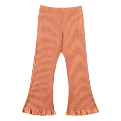 Mipounet - Zoé Organik Pamuklu Fitilli Pantolon | Turuncu