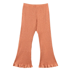 Mipounet - Zoé Organik Pamuklu Fitilli Pantolon | Turuncu