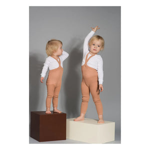Silly Silas - Organic Cotton Sleeveless Leggings | Frost Brown