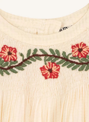Bonton - Perfect Embroidered Dress | Ecru