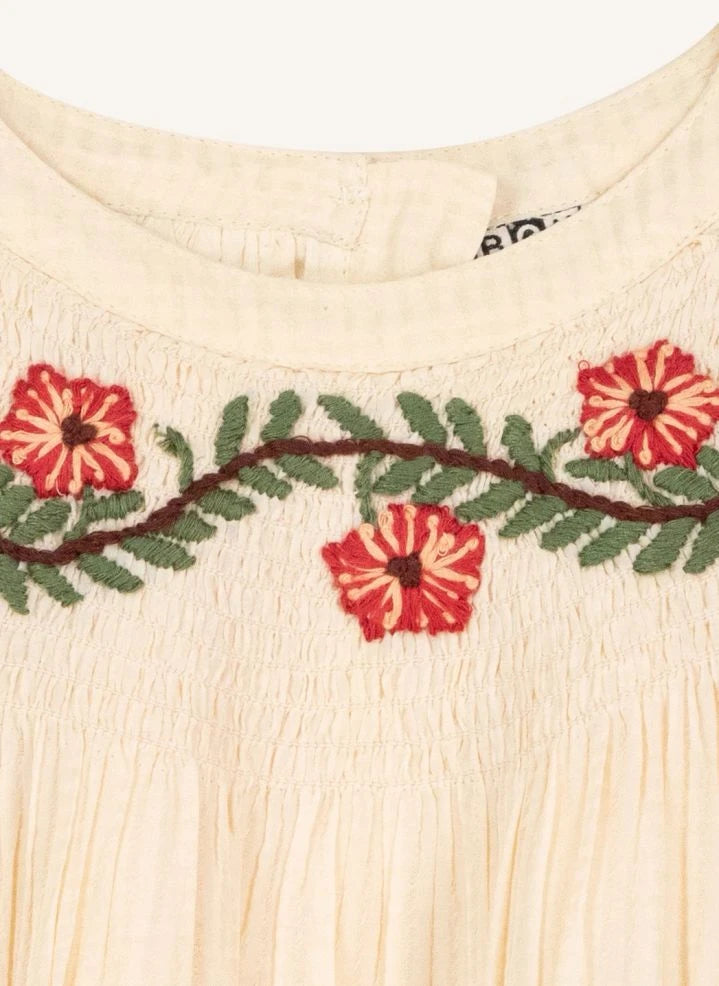 Bonton - Perfect Embroidered Dress | Ecru