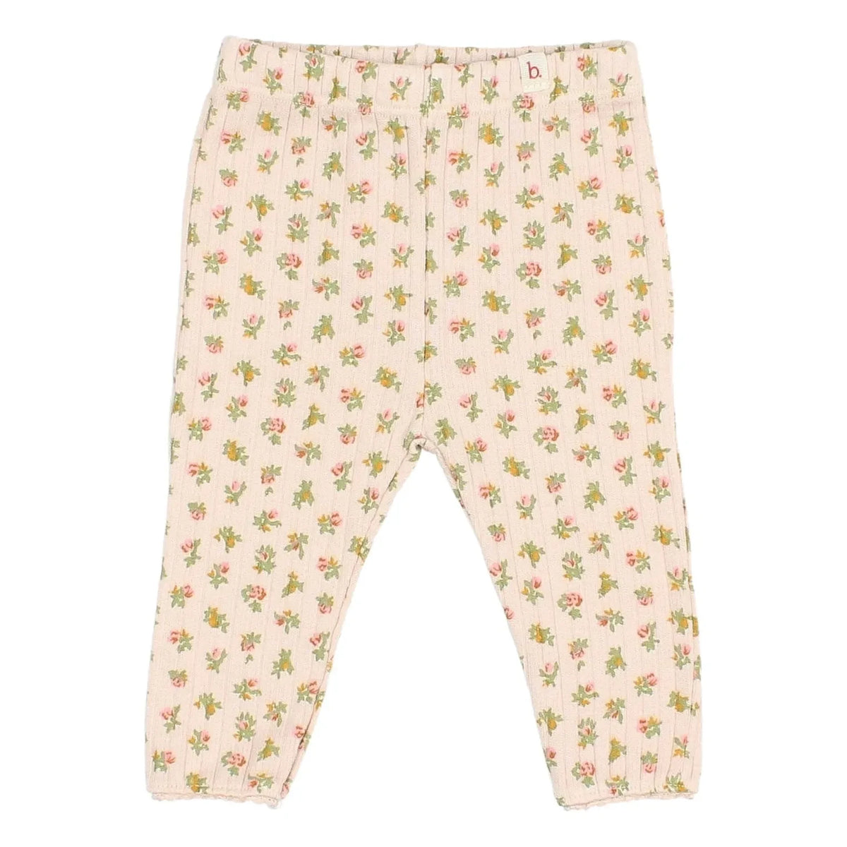Búho - Floral Cottage Ribbed Leggings | Light Pink