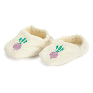 Bobo Choses - Organic Cotton Turnip Slippers | White