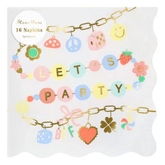 Meri Meri - Charm Party Papierservietten - 16er-Set