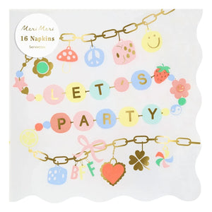 Meri Meri - Charm Party Papierservietten - 16er-Set