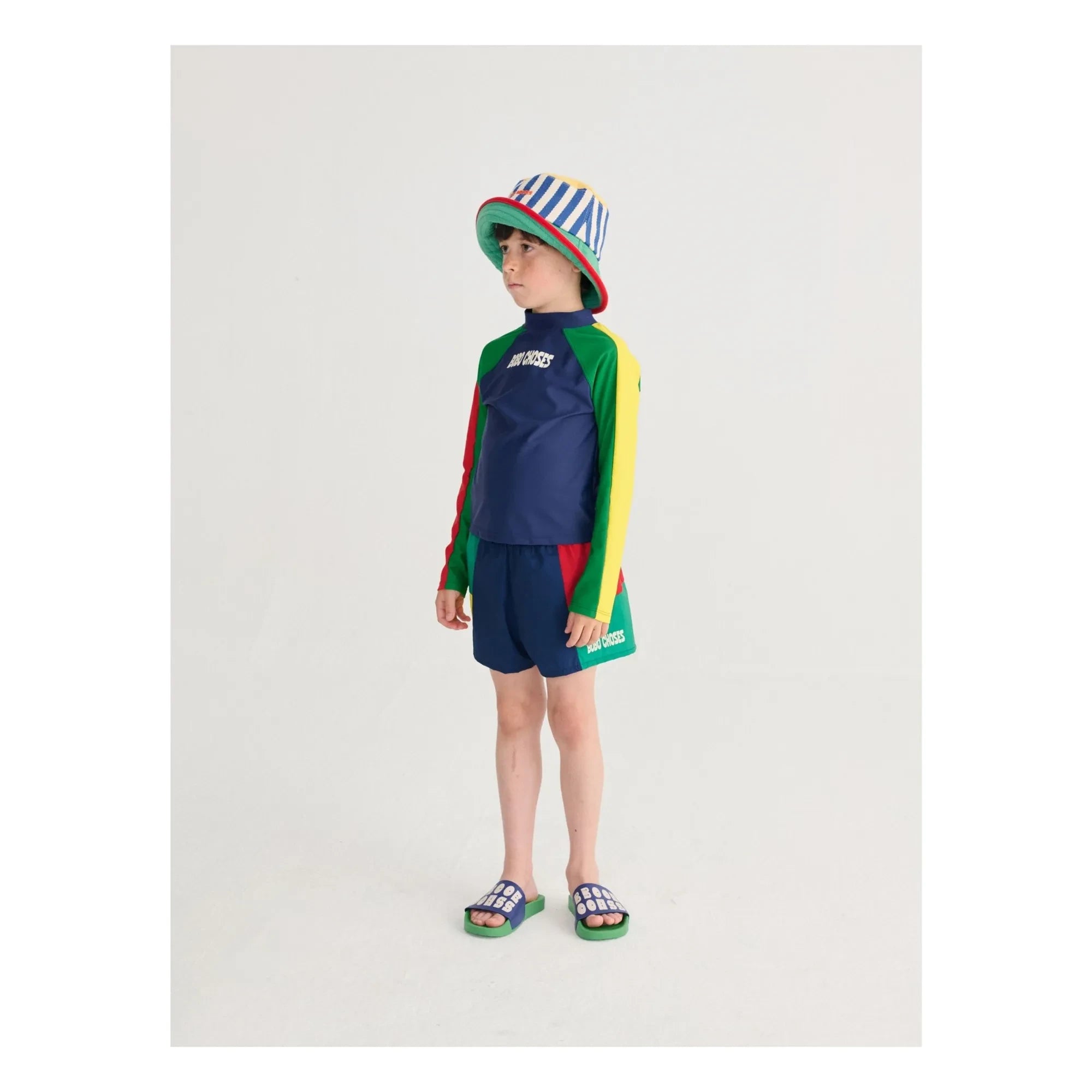 Bobo Choses - Renk Bloklu Mayo Şortu | Lacivert