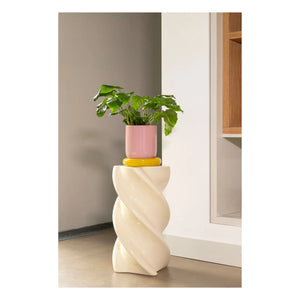 &Klevering - Pillar yan sehpa | Krem