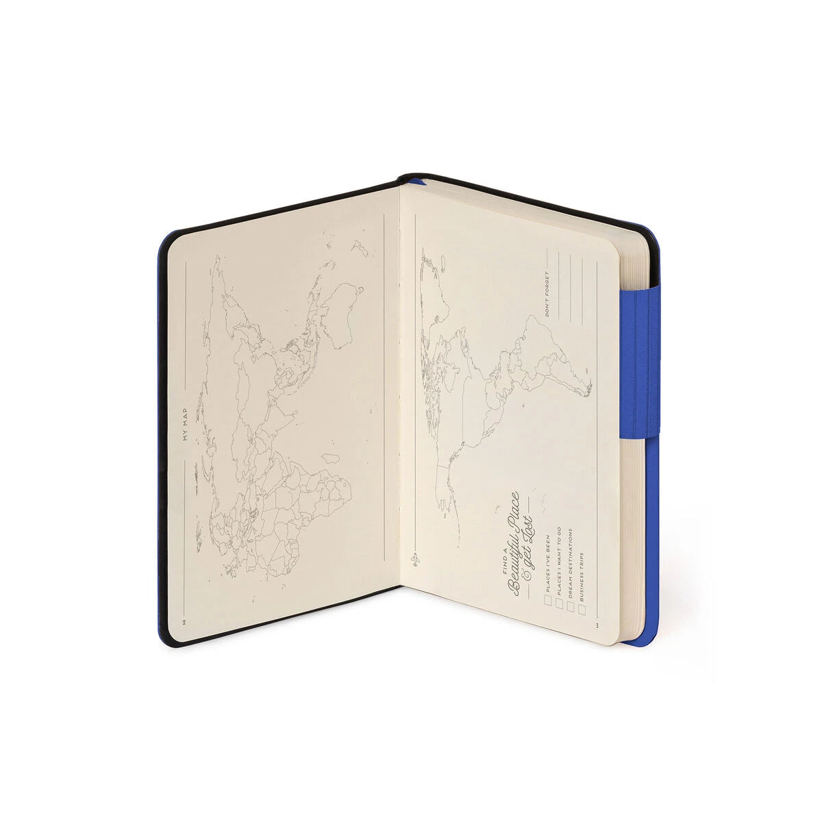 Legami - Unerlined Notizbuch mit monochromem Softcover - Eklektisches Blau - Mein Notizbuch