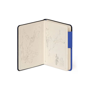 Legami - Unerlined Notizbuch mit monochromem Softcover - Eklektisches Blau - Mein Notizbuch