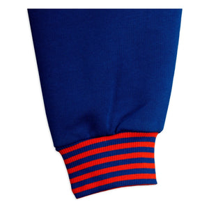 Mini Rodini - Striped Organic Cotton Jogger | Royal Blue