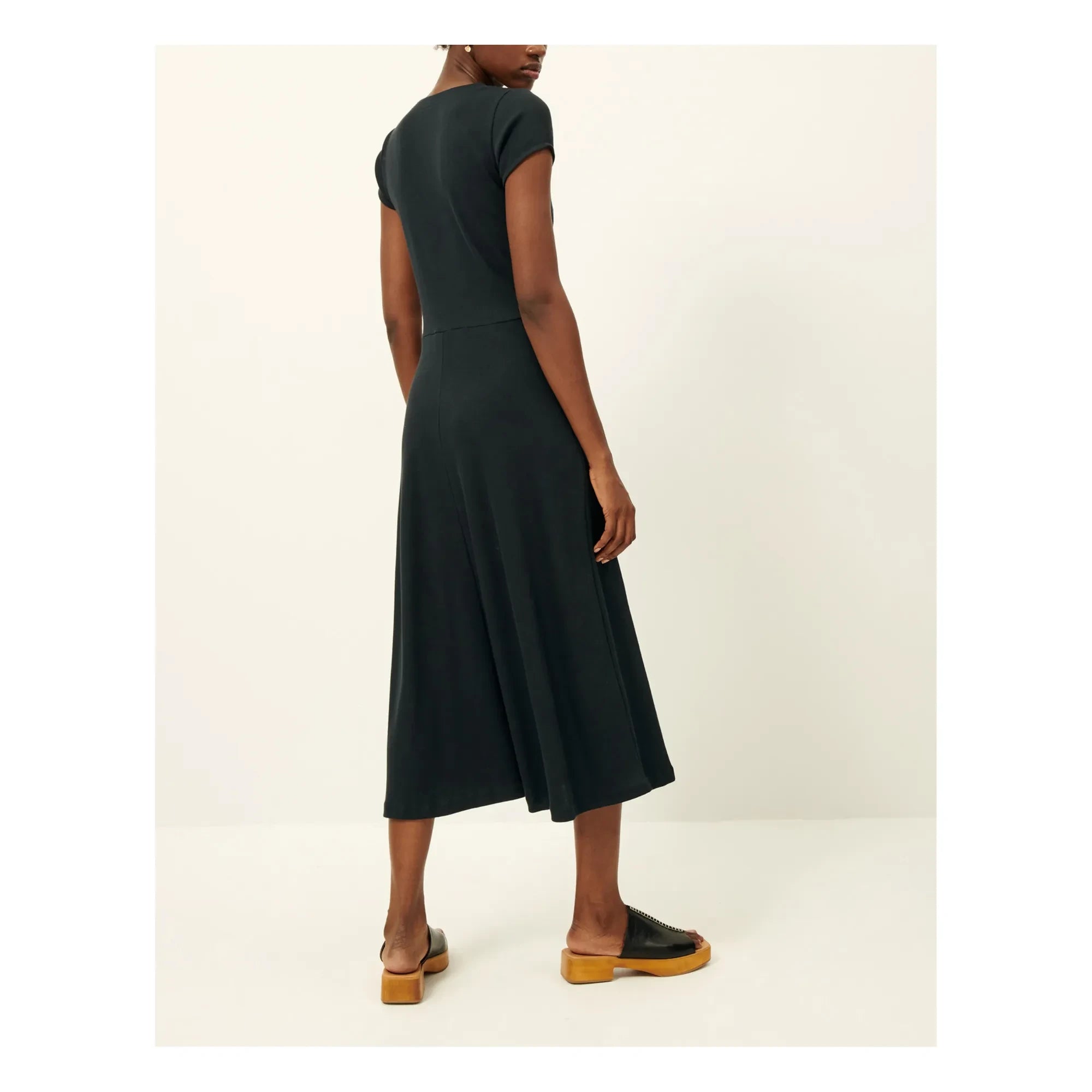 Sessùn - Nea Ribbed Dress | Blue & Black