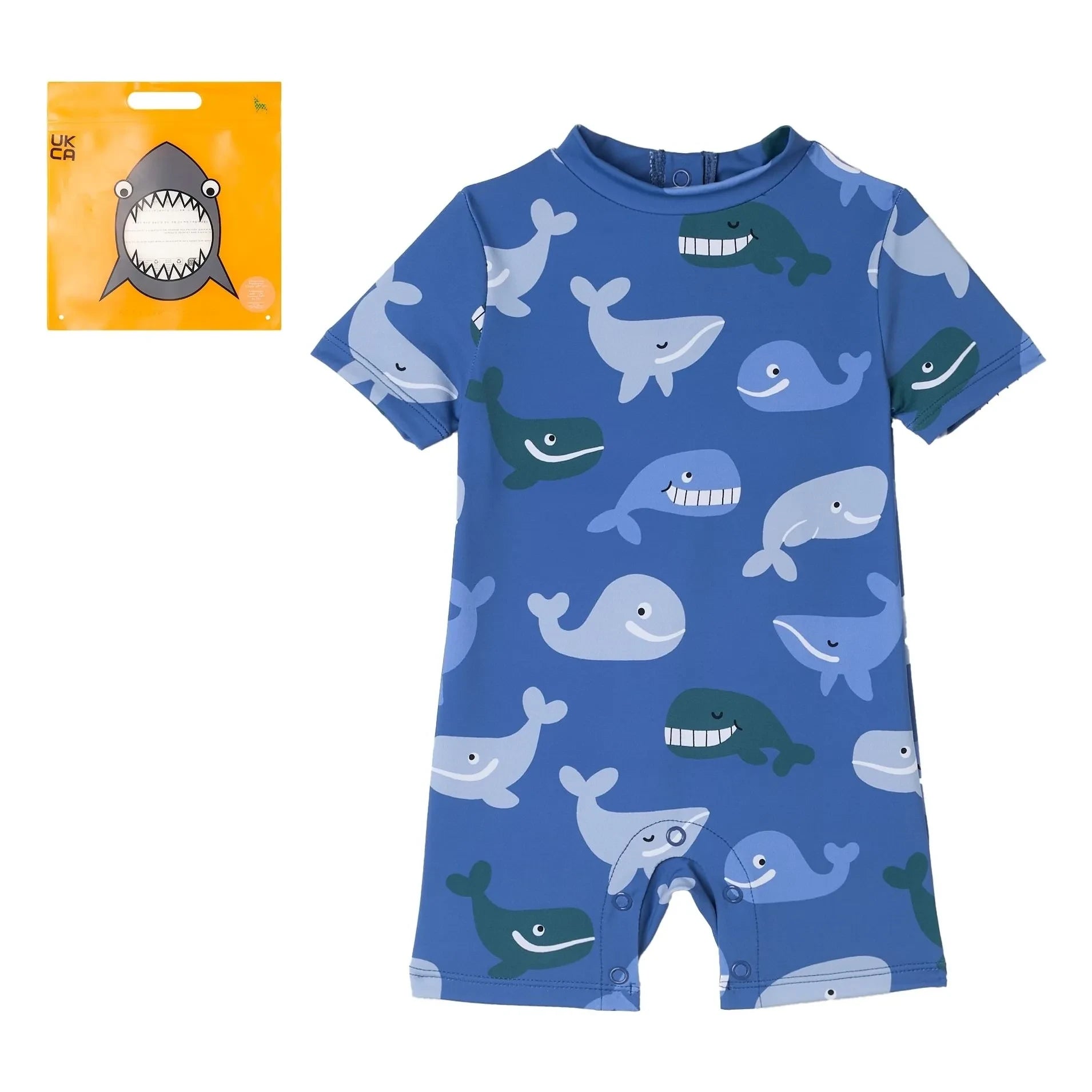 Stella McCartney Kids – Wal-Badeanzug | Blau