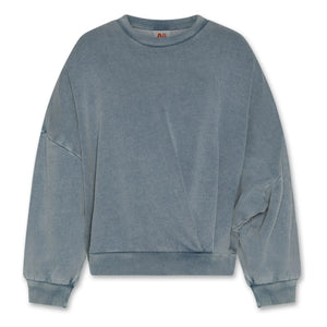 AO76 - Lys Sweatshirt aus recycelter Baumwolle | Graublau