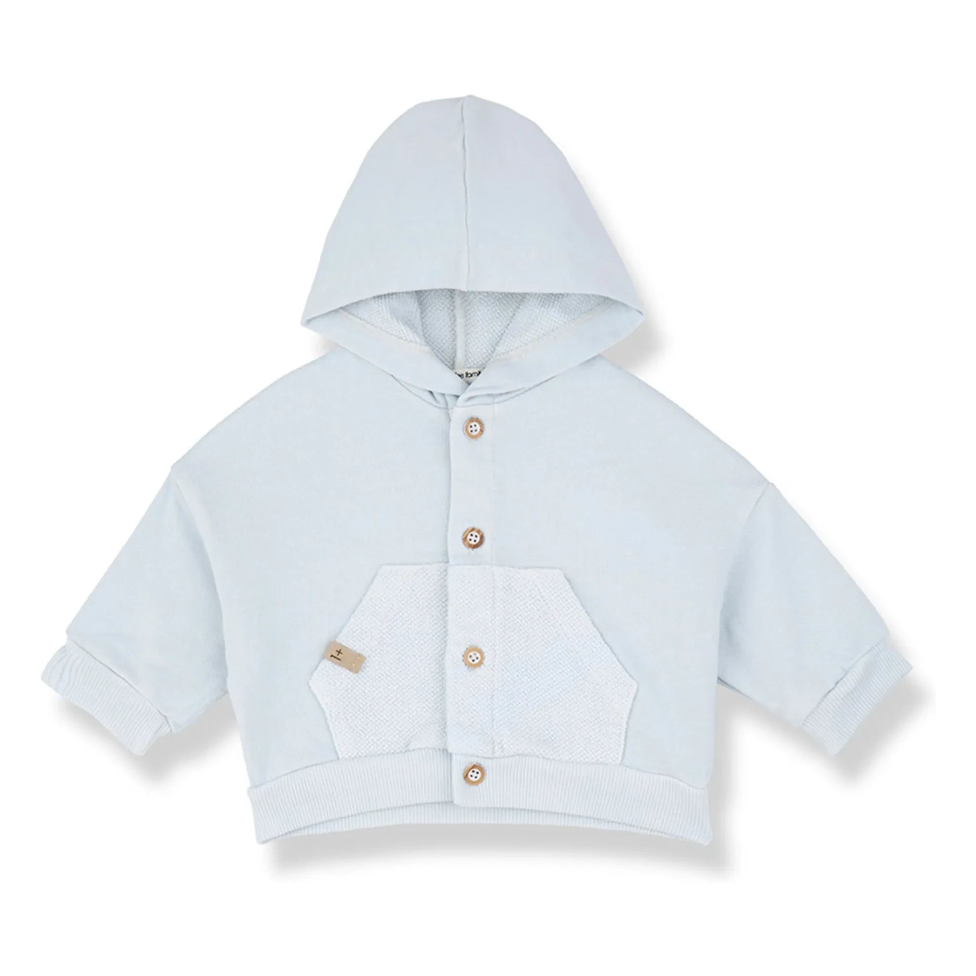 1+ in the family - Naxos Polar Hooded Jacket | Light Blue