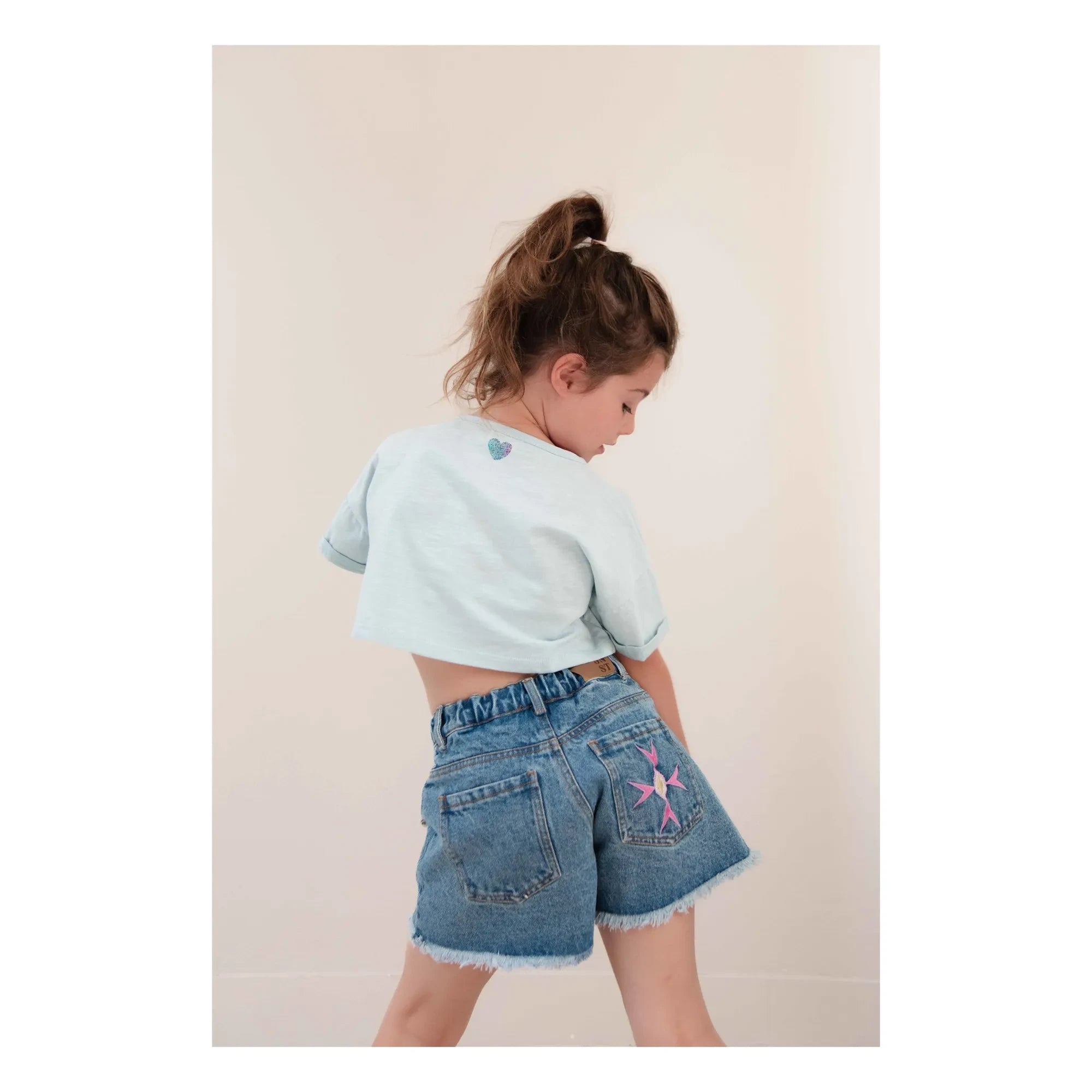 Jenest - Lilou Organik Pamuk Denim Şort | Mavi