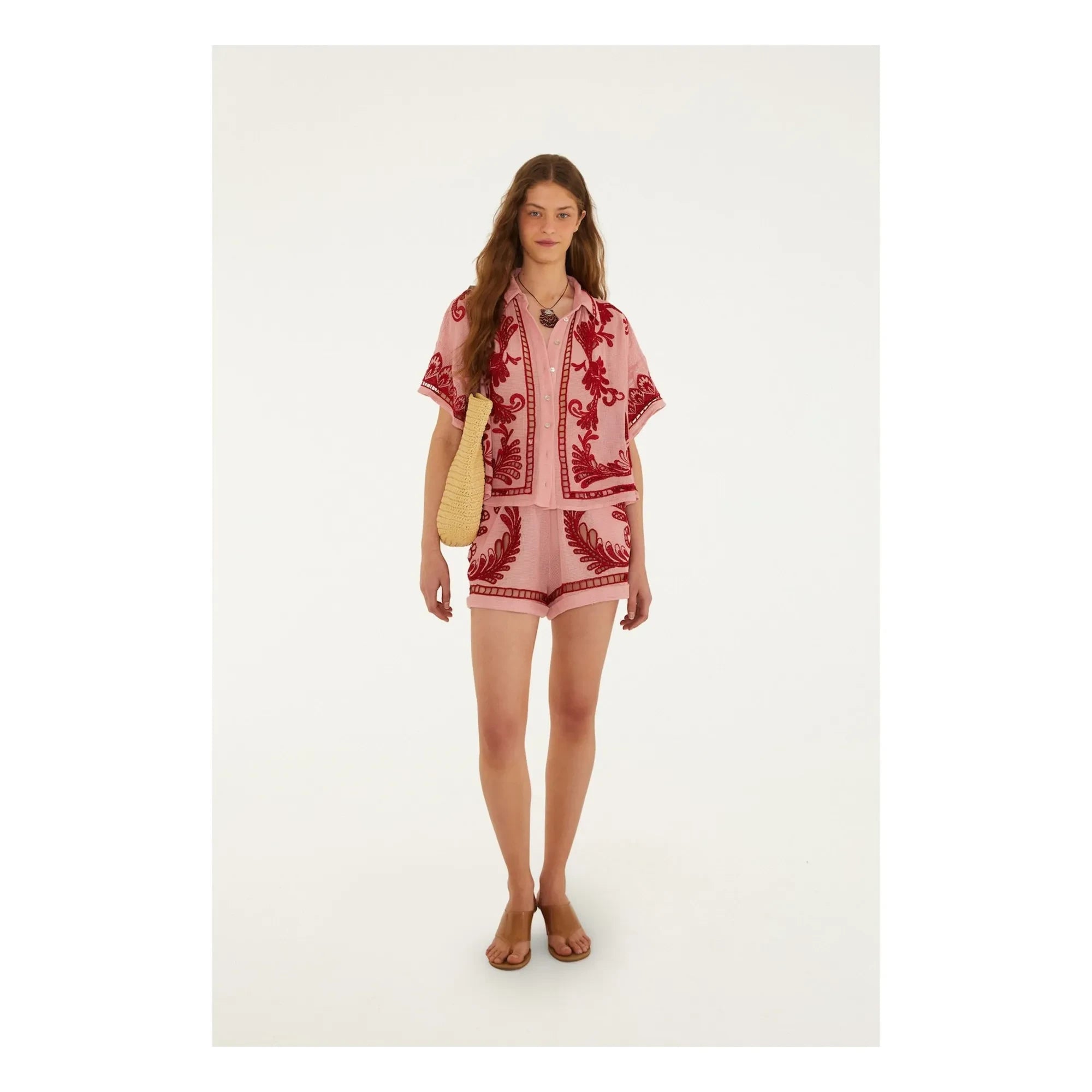 Farm Rio – Arabeske Shorts | Rosa