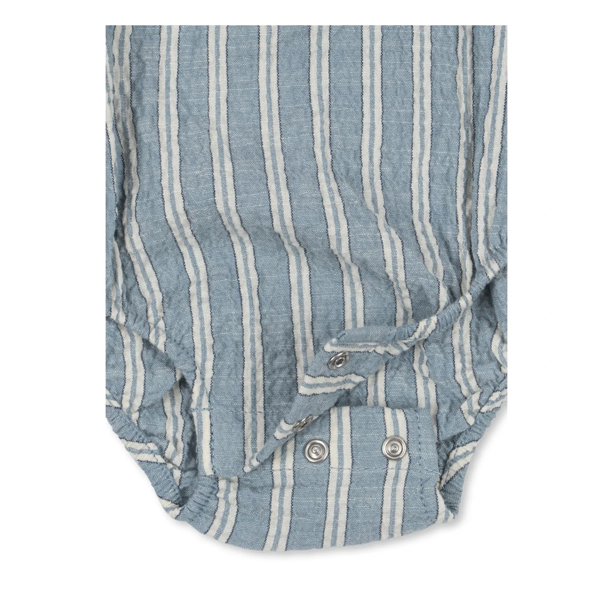 Konges Sløjd - Elliot Organic Cotton Striped Romper | Blue