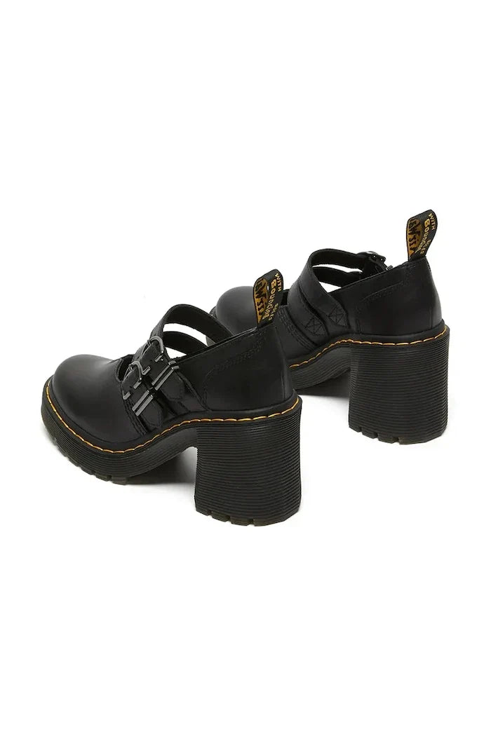 Dr. Martens Eviee Mary Jane Kalın Topuklu Deri Ayakkabı