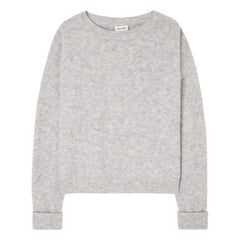 American Vintage - Vitow Alpaca and Wool Boatneck Sweater | Light Heather Gray