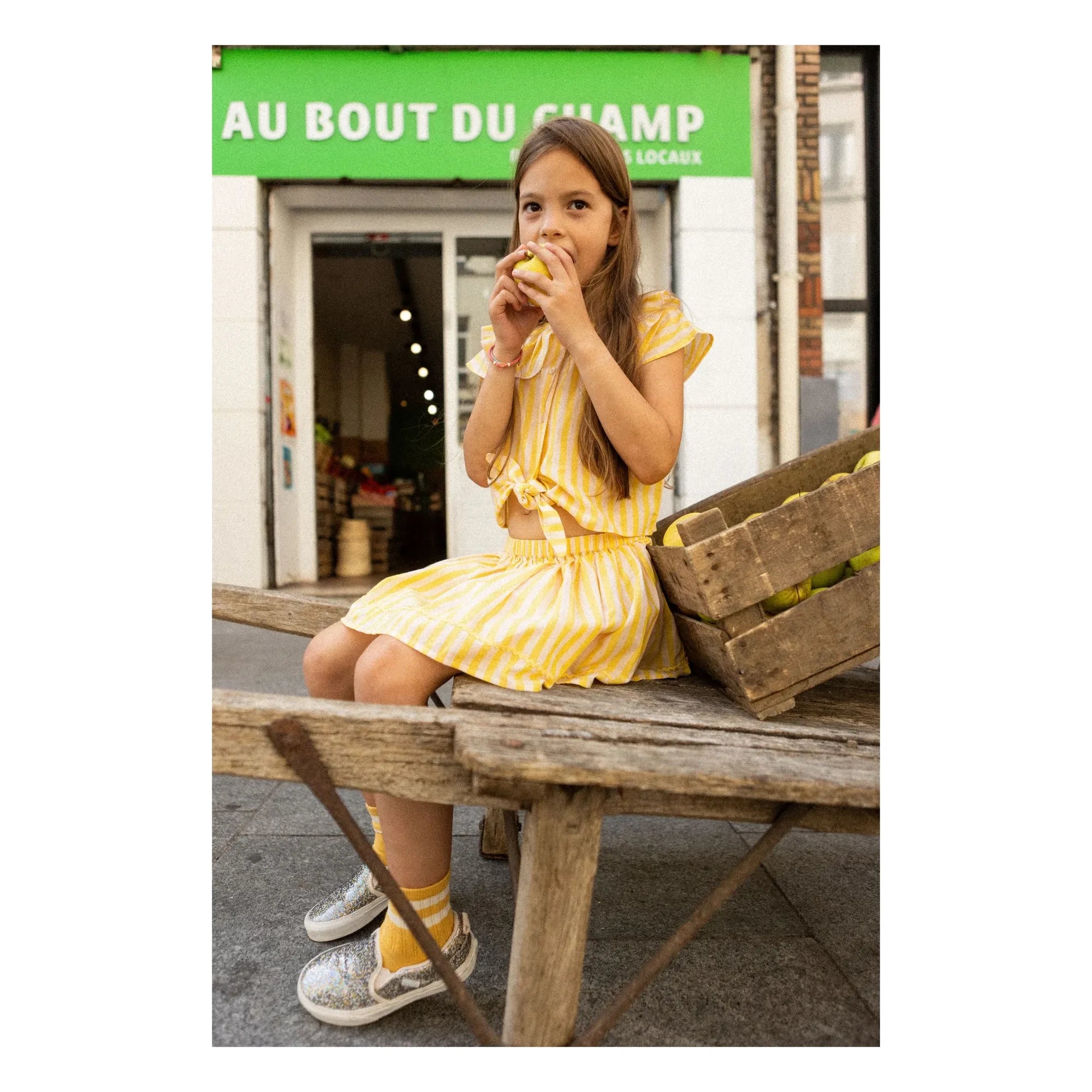 Louis Louise - Striped Opera Skirt | Yellow
