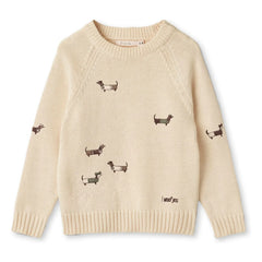 Fliink - Mahdi Dogs Organic Cotton Sweater | Ecru