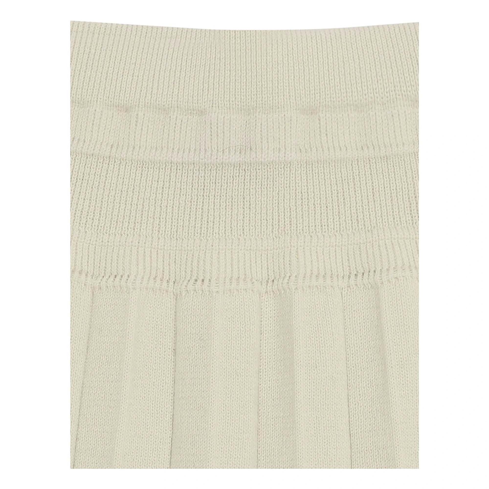 FUB - Pleated Skirt Thin Knit Organic Cotton | Ecru