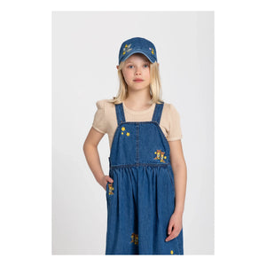 Hundred Pieces - Halo Çiçekli Şapka | Denim Mavi