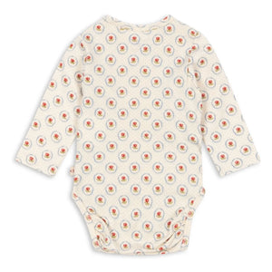 Konges Sløjd - Geometrik bodysuit Organik pamuk | Ekru