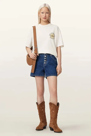 AllSaints kadın pamuklu tişört SUN