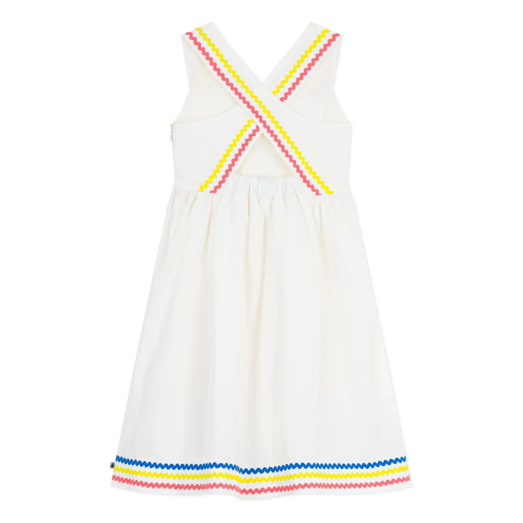 Petit Bateau - Organic Cotton Poplin Strapless Dress | White