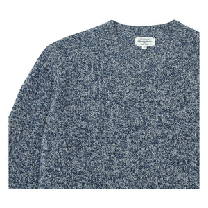 Hartford - Shetland sweatshirt | İndigo mavi