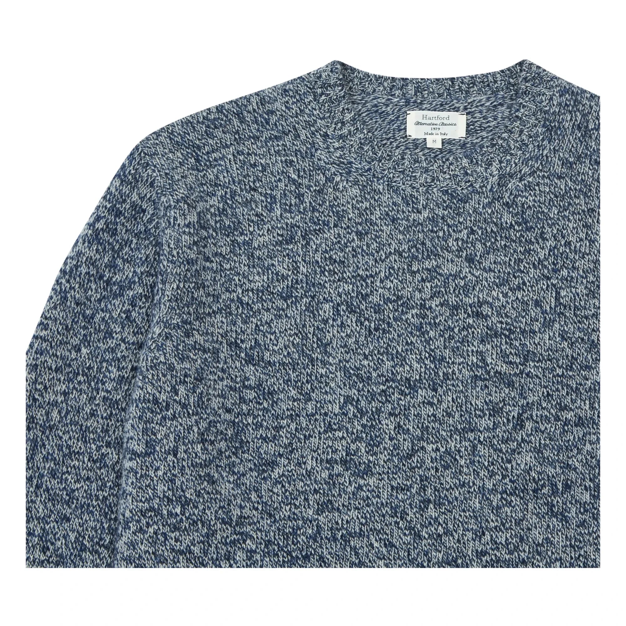 Hartford - Shetland sweatshirt | İndigo mavi