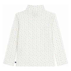 Petit Bateau - Trägertop mit Herzmuster aus Bio-Baumwolle | Ecru